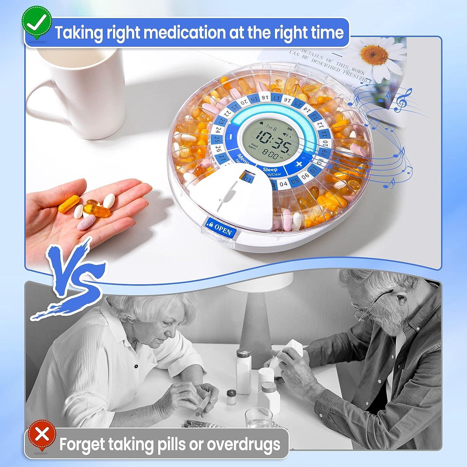 Zoksi Automatic Pill Dispenser with Alarm Electronic Medication