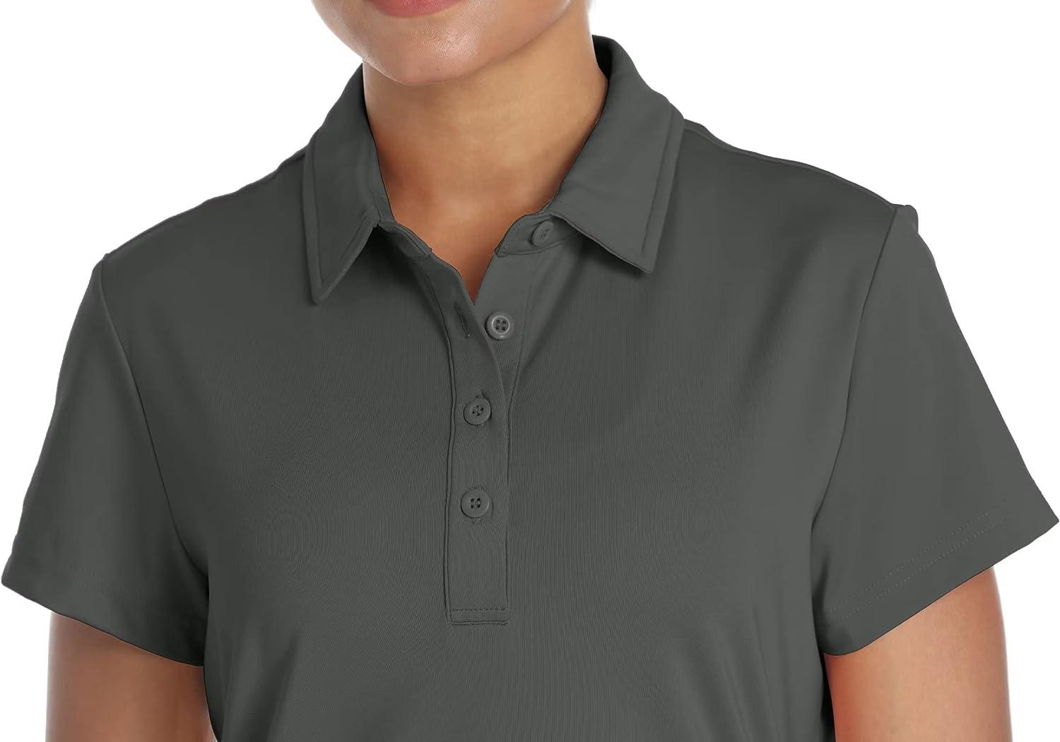 MAGCOMSEN Women's Polo Shirts UPF 50+ Sun Protection 4 Buttons