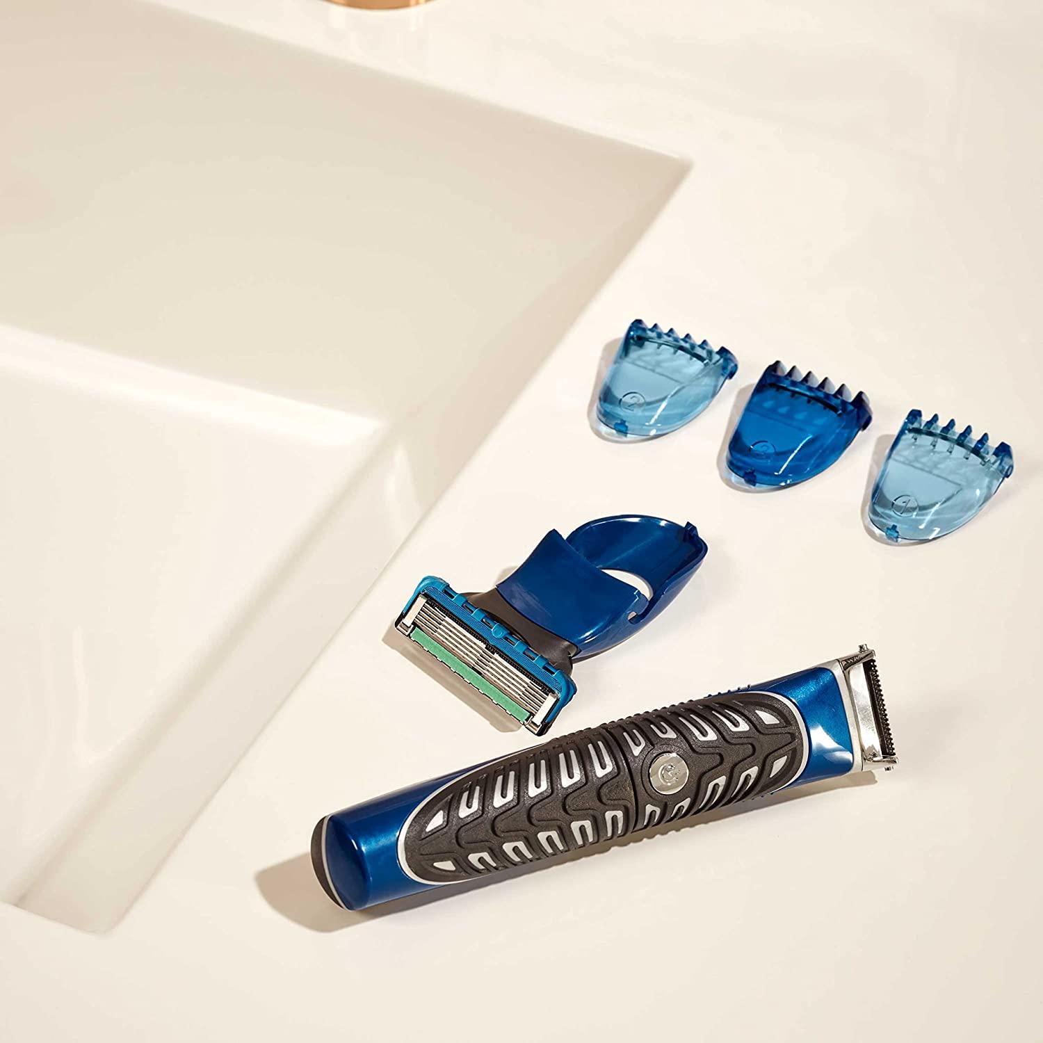 Gillette Styler, 1 Beard Trimmer for Men with 1 ProGlide Razor Blade Refill, 1 Battery, 3 Comb