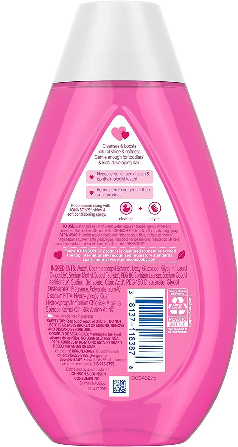 Johnson's Baby Shiny Soft TearFree Kids' Shampoo with Argan Oil Silk