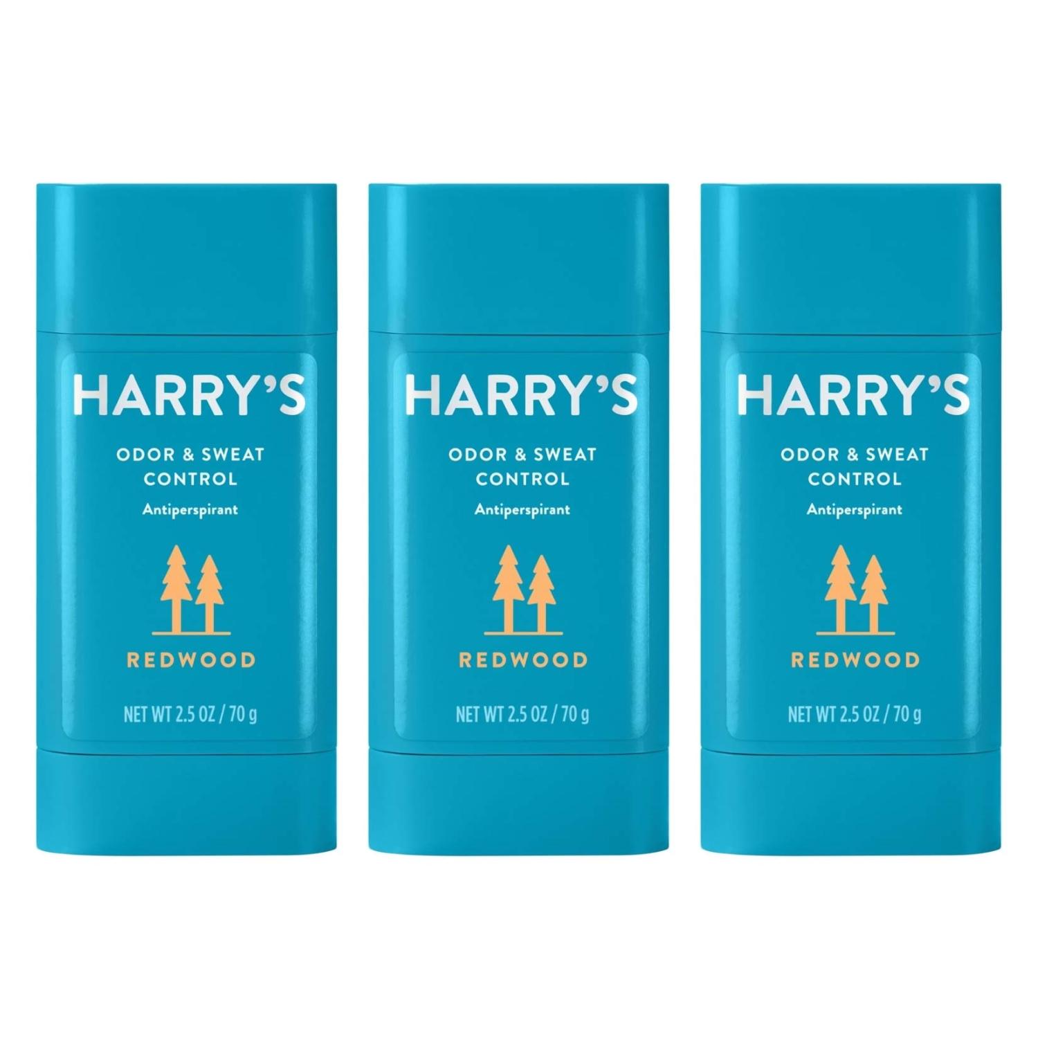 Harry's Redwood Deodorant & Antiperspirant for Men - 3 Count