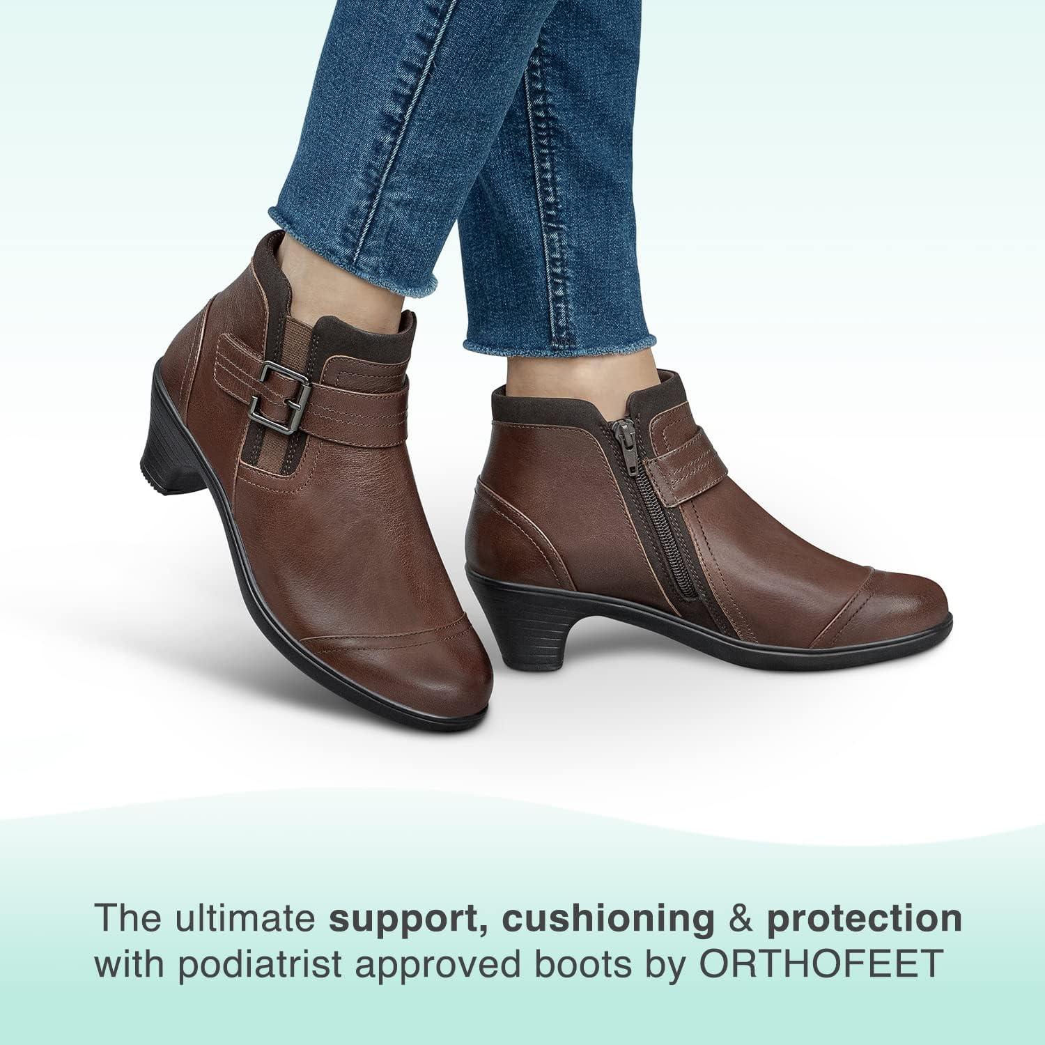 Orthofeet Women's Orthopedic Boots for Plantar Fasciitis Relief