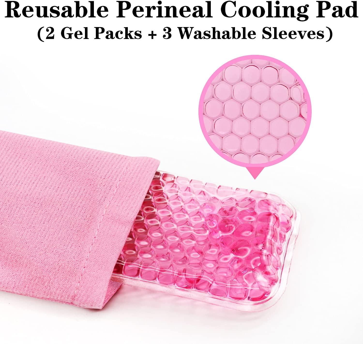 Reusable Perineal Cooling Pad, Perineal Cold Packs, Postpartum and  Hemorrhoid Pain Relief, Hot & Cold Packs for Women After Pregnancy and  Delivery(2 Pcs+3 Washable Sleeves/10X2.4in) #1