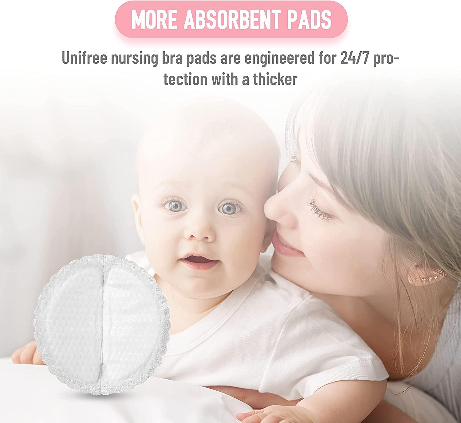 Unifree Premium Disposable Nursing Pads 200 Count Superior Absorbency Ultra  Soft Leak Protection for Breastfeeding Non-Toxic Milk Pads Nursing  Essentials