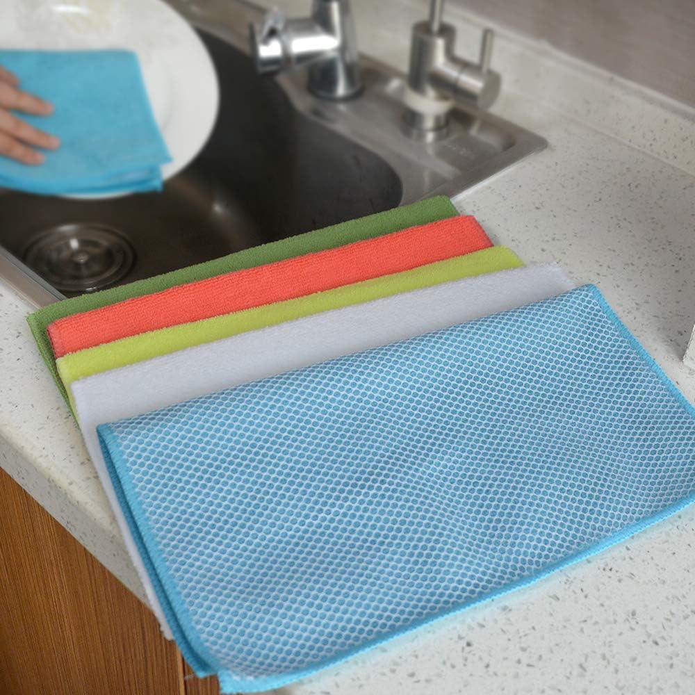 SINLAND Microfiber Dish Cloth for Washing Dishes Dish Rags Best