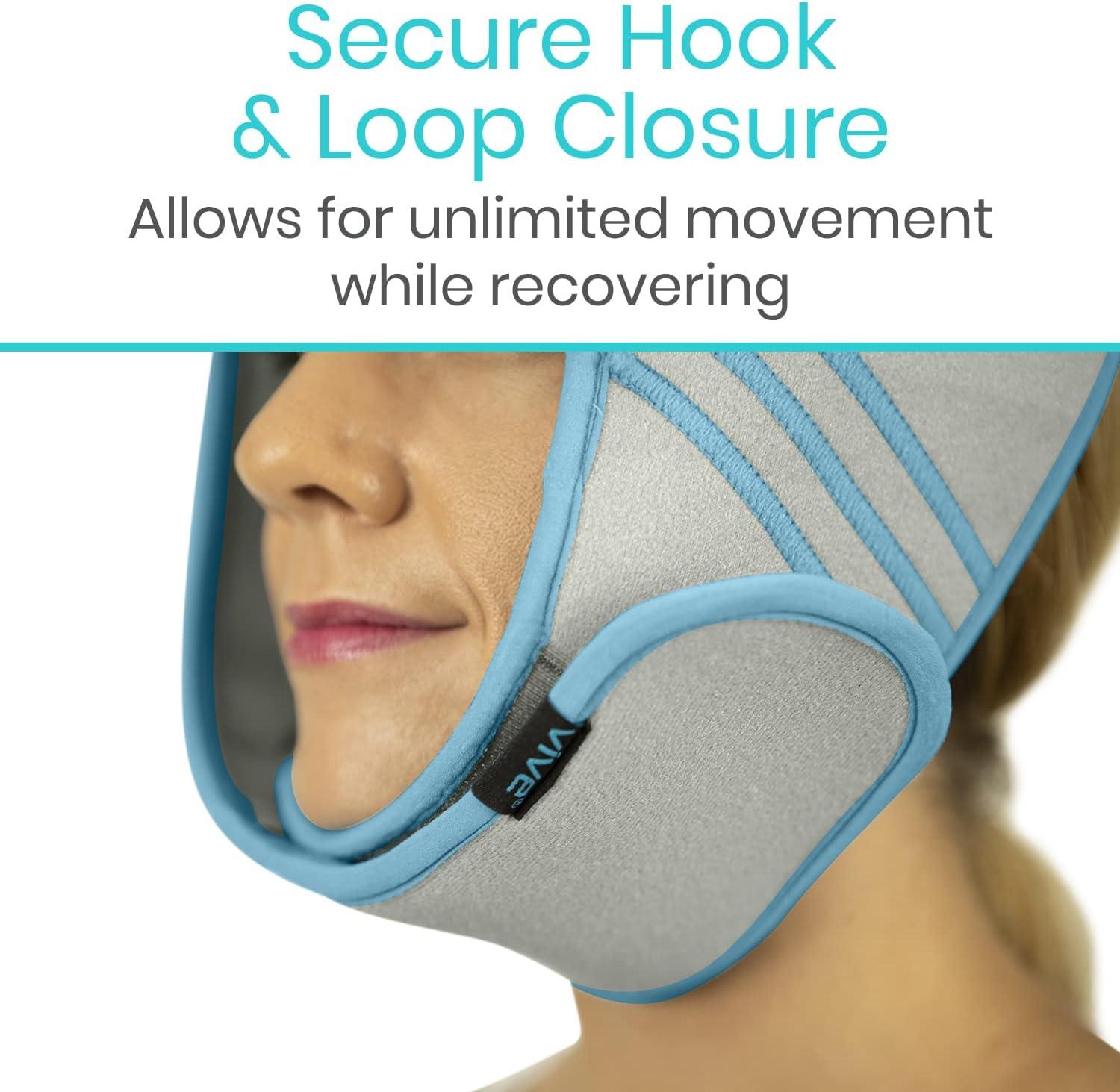 Vive Face Ice Pack Wrap for TMJ Pain Relief and Headaches Face Ice