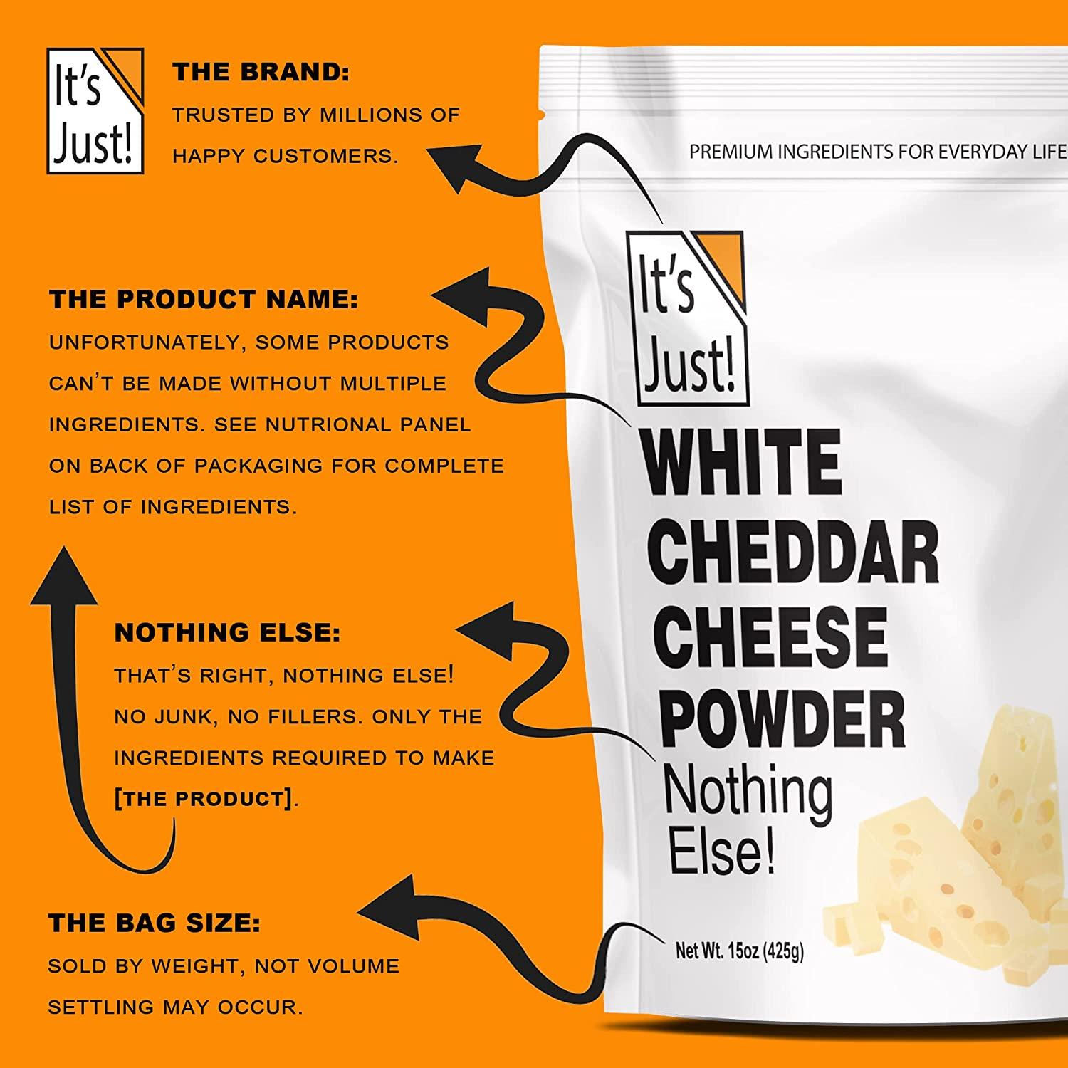 White Cheddar Cheese Powder 15oz Traditional Sharp Flavor Made in USA