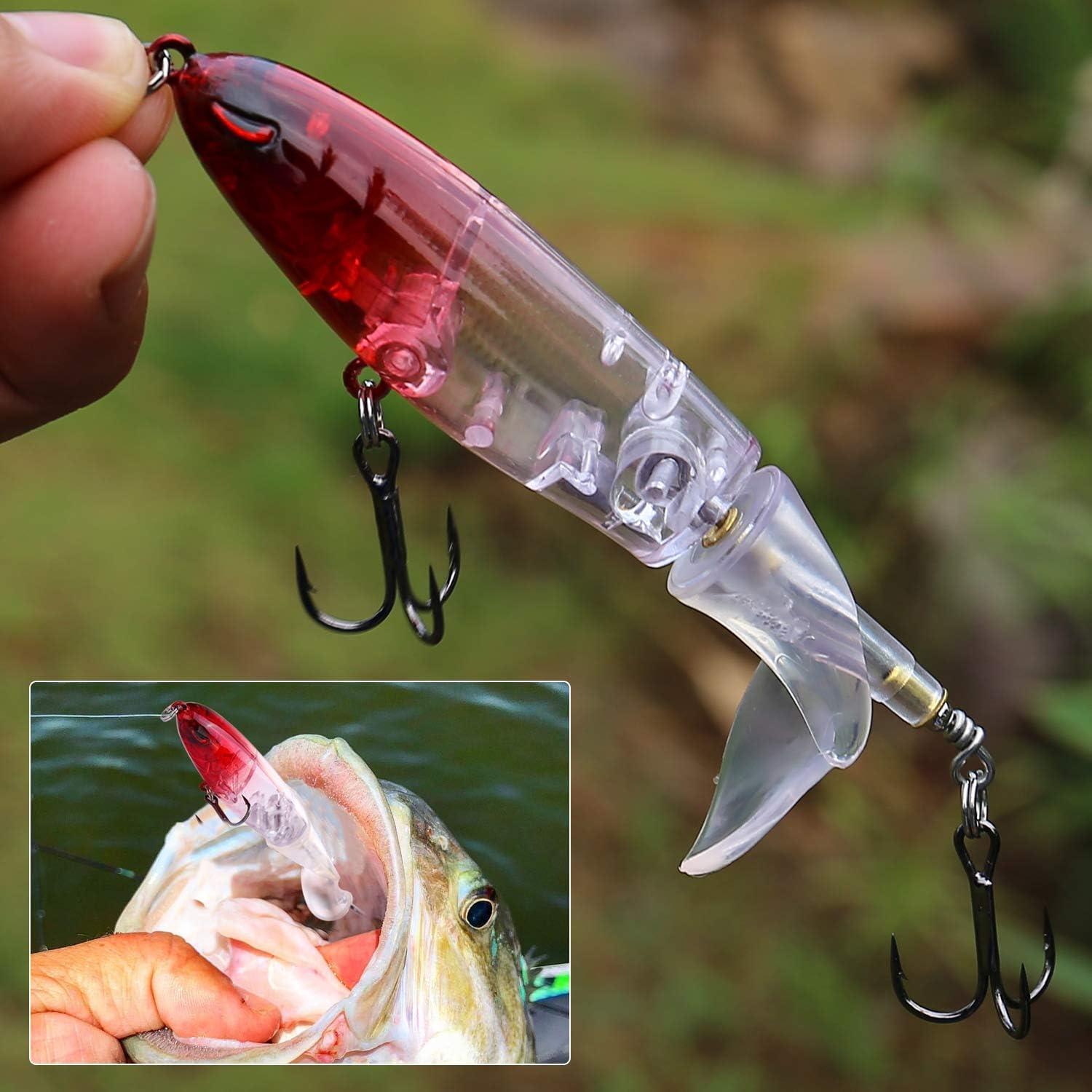 Fishing Gifts for Anglers Fishing Lure Set Bass with Topwater Floating  Rotating Tail Artificial Hard Bait Fishing Lures with Box / Swimbaits Slow  Sinking Hard Lure Fishing Tackle Kits Lifelike 6PCS-A