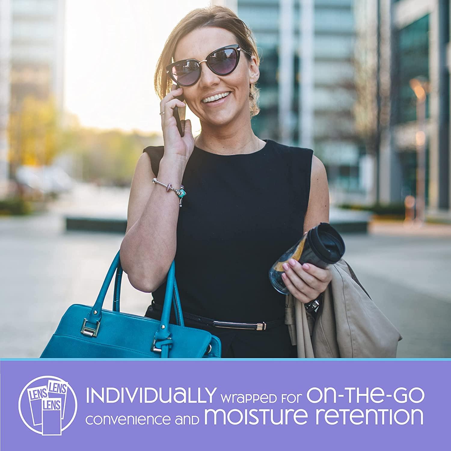 Nice 'n Clean SmudgeGuard Lens Cleaning Wipes - 100 Pre-Moistened ...