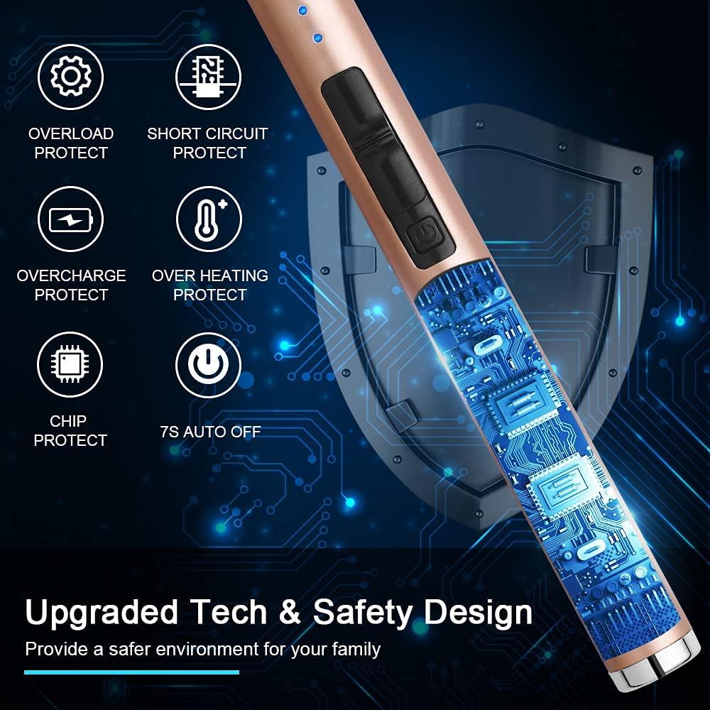 ARECTECH Lighter Rechargeable Lighter Electric Lighter Candle Lighter