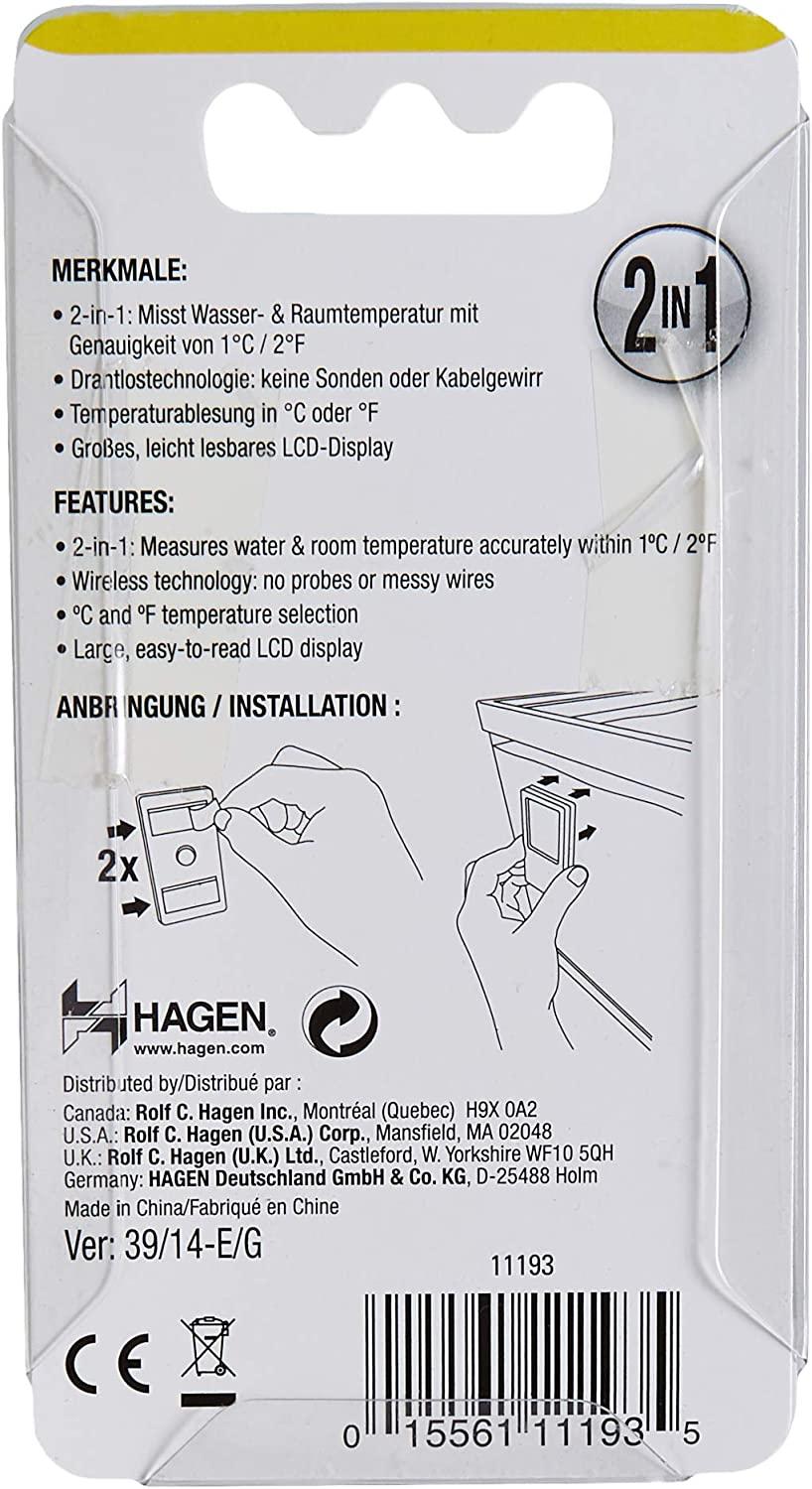 Fluval 2in1 Digital Aquarium Thermometer Accurate Temperature