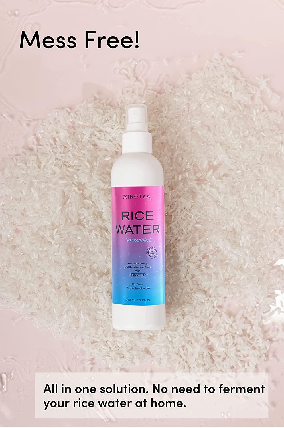 Fermented Rice Water Hair Mist for Hair Growth (8 oz) with Biotin and