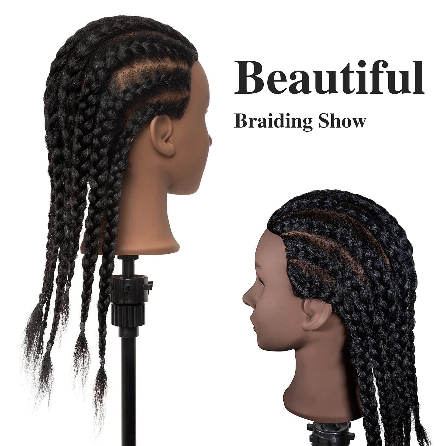 Mannequin Heads Afro Mannequin Head 100%Real Hair Styling Head Braid Hair  Dolls Head For Practicing Cornrows And Braids With Table Clamp Stand 230323  From Mang07, $28.05