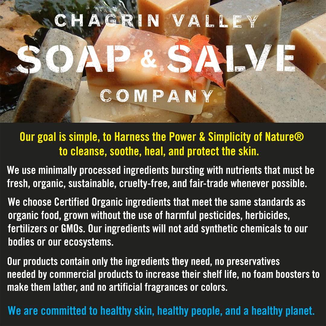 Chagrin Valley Soap & Salve Natural Organic Baby Soap Unscented, Mild