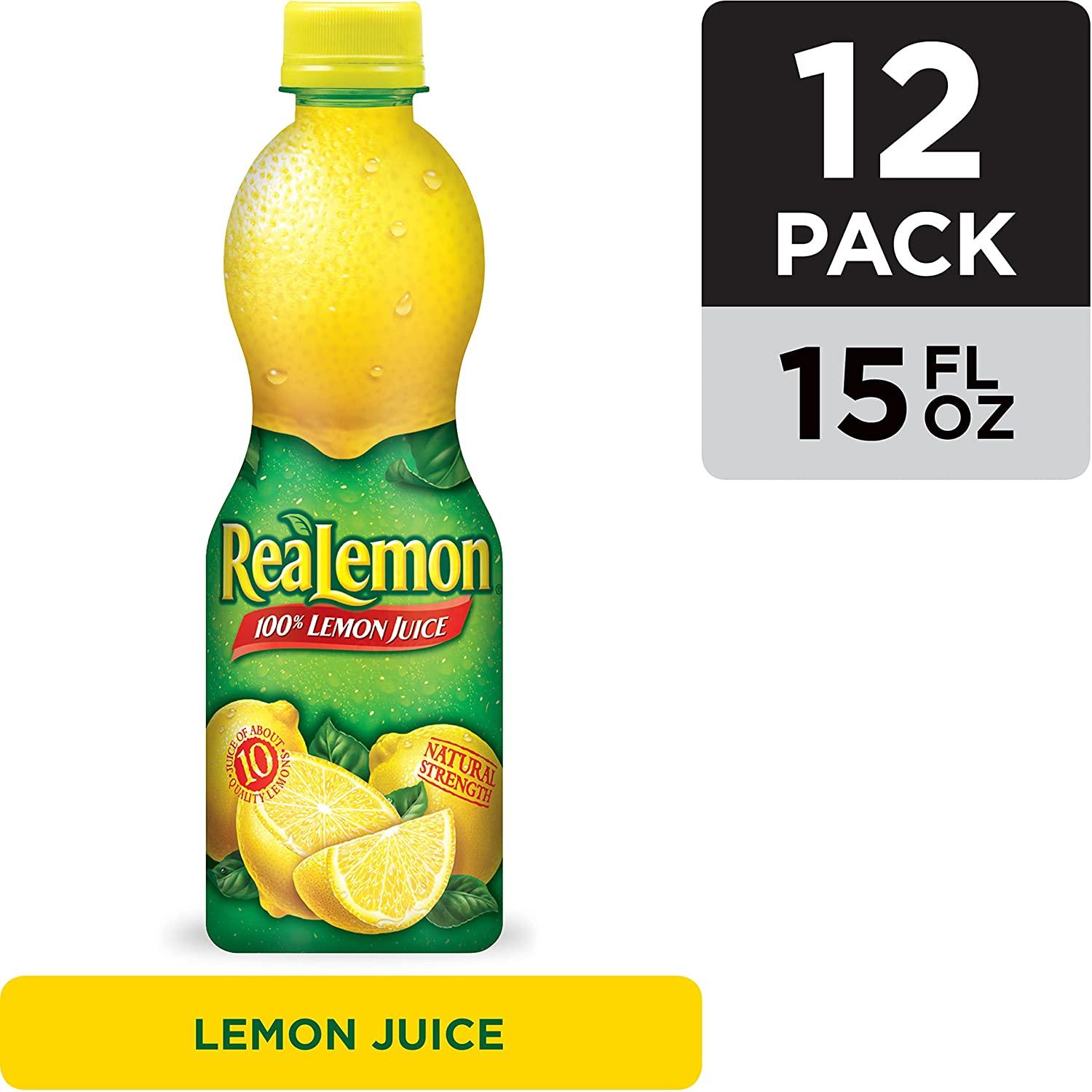 ReaLemon 100% Lemon Juice 15 fl oz Bottles Pack of 12 Buy Now