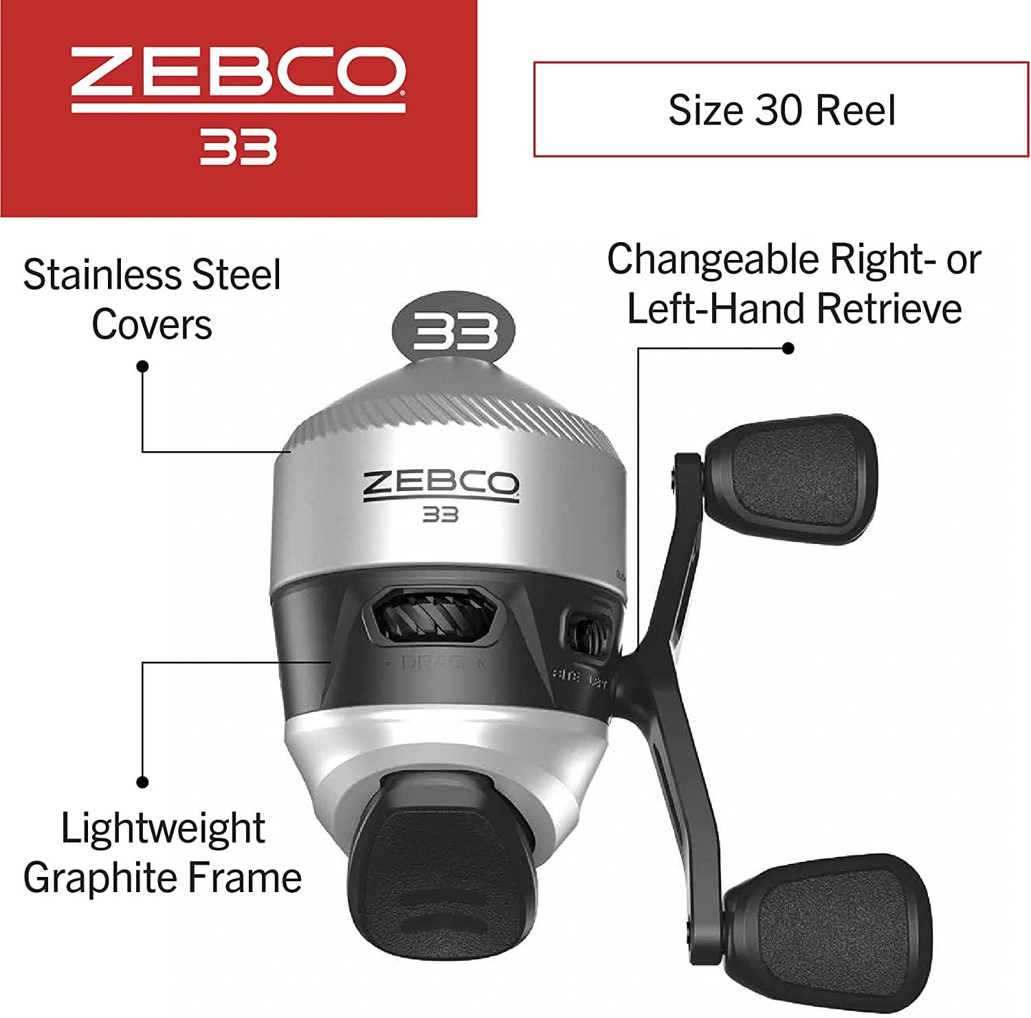  Zebco 33 Spincast Reel and Fishing Rod Combos