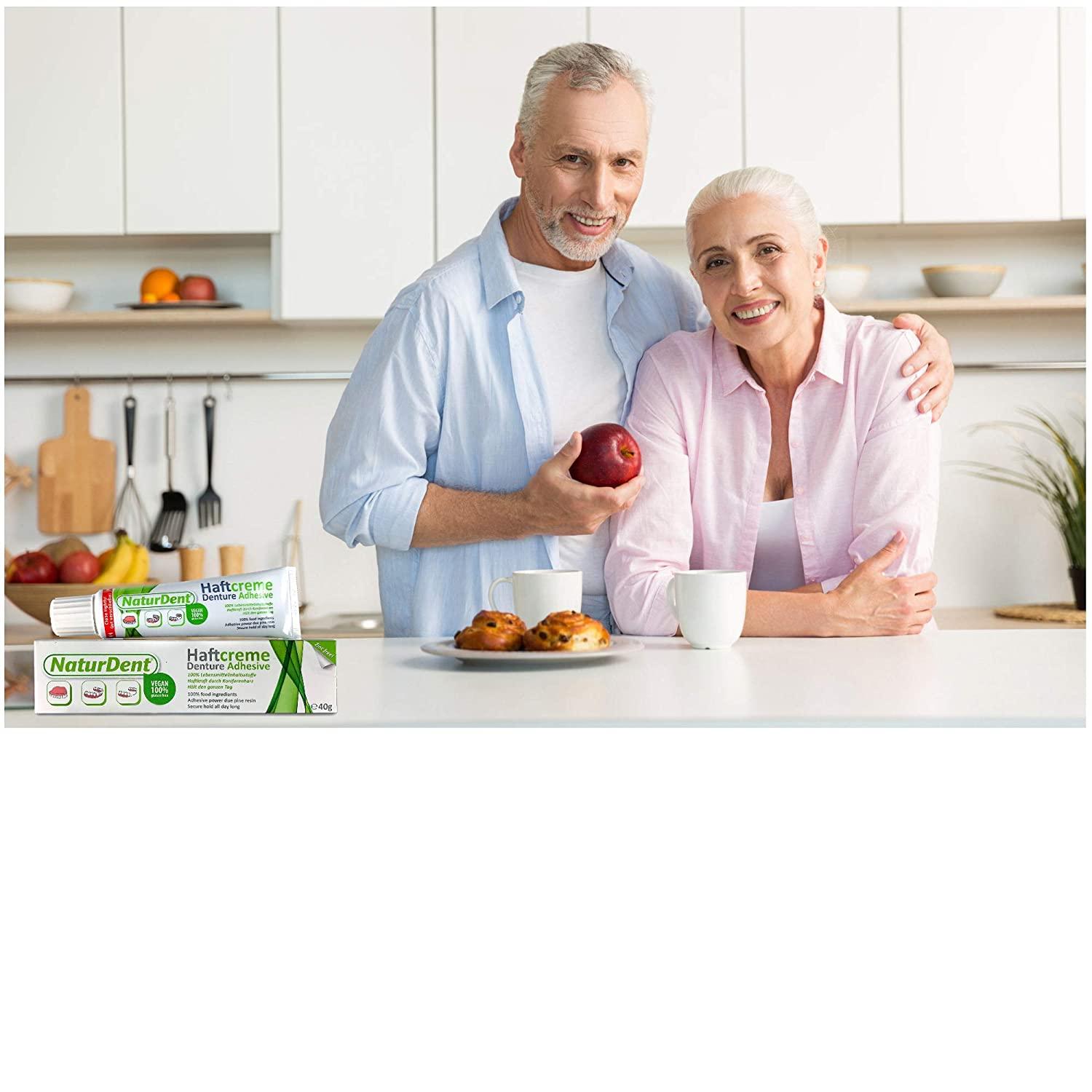 Natural Strong Waterproof Denture Adhesive Holds Dentures Longer and