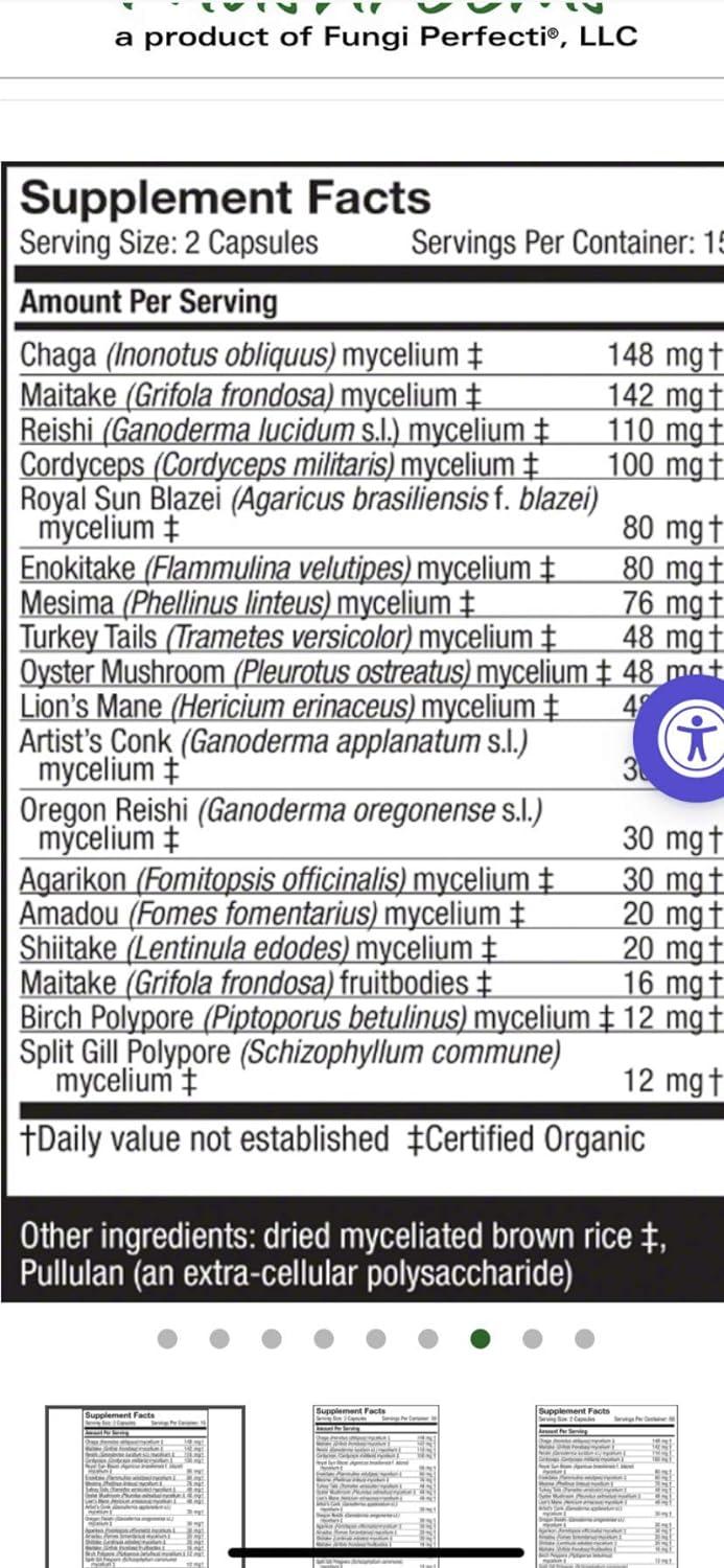 Fungi Perfecti/Host Defense 120 Capsules Buy Now with