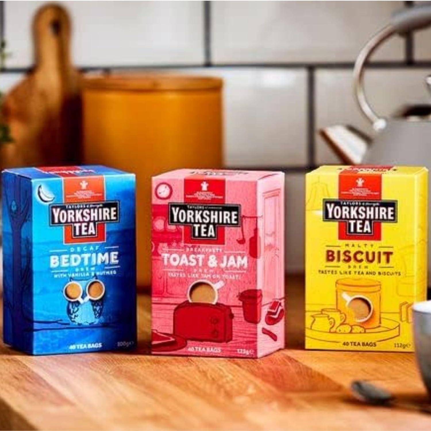 Yorkshire Tea Bags Specialty Brew Bundle Containing Biscuit Brew