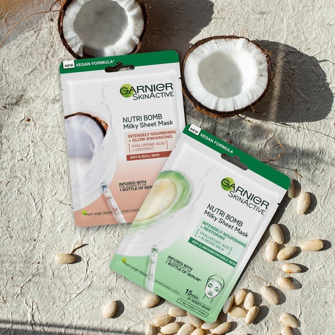 Garnier Ultra Soft Nourishing Almond Milk Mask 98% Natural Origin 250ml main image 1