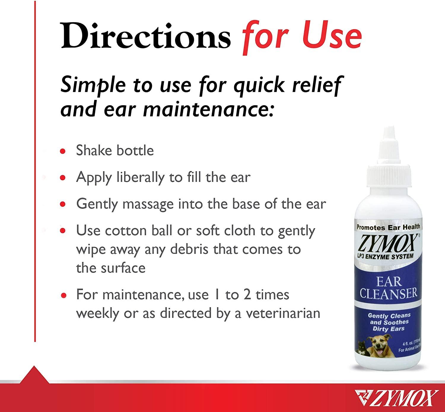 Zymox Ear Cleanser With BioActive Enzymes, 4 oz.