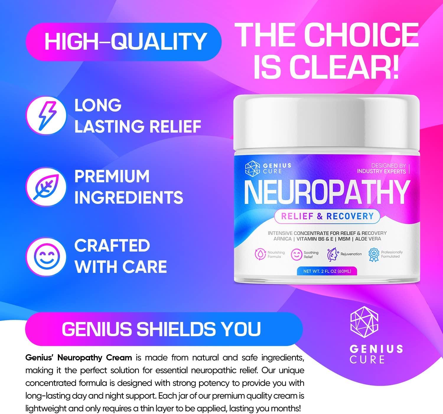 Neuropathy Nerve Pain Relief Cream Maximum Strength for Foot, Hands