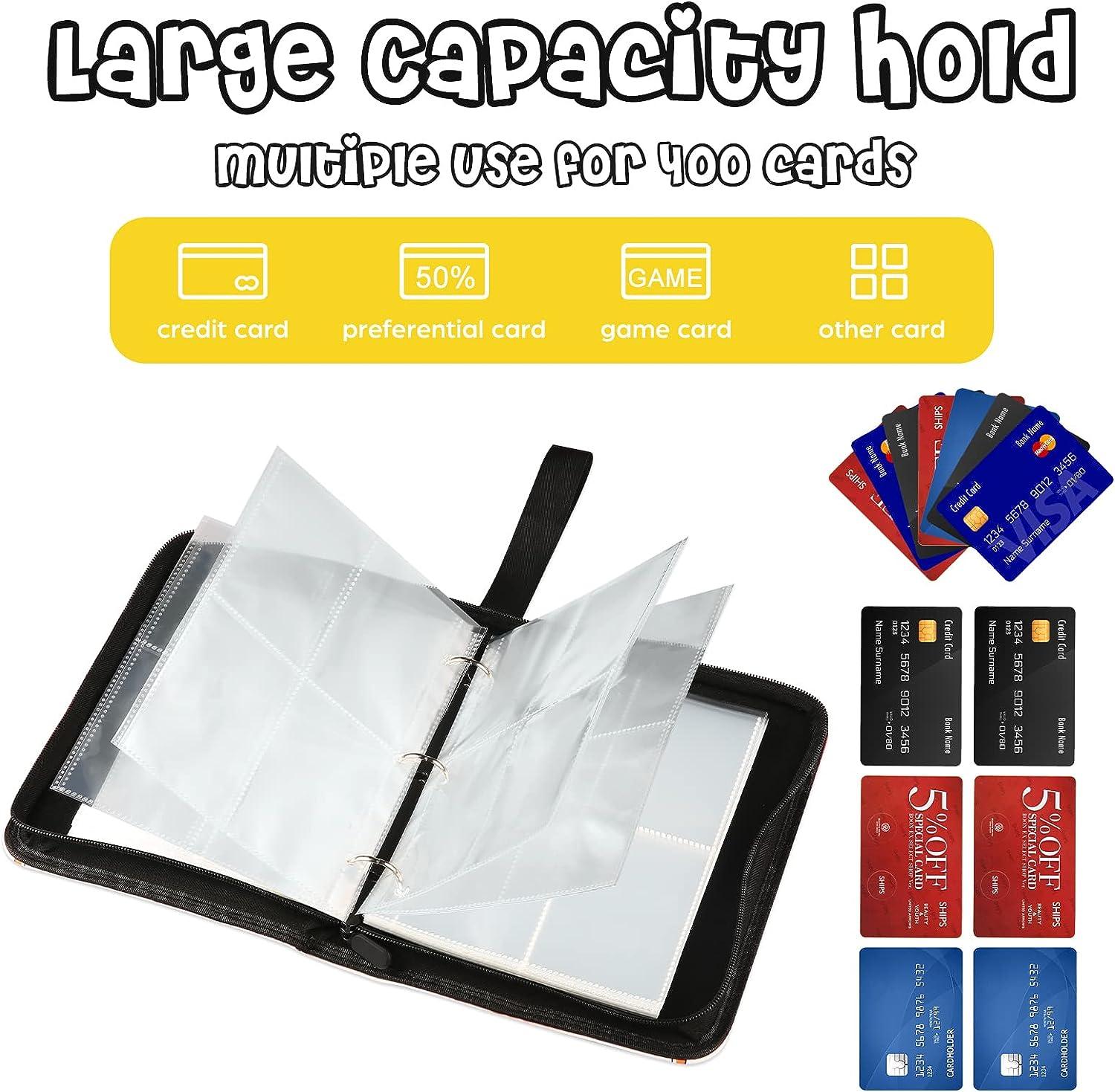 Khlerox Trading Card Binder with Sleeves - Holds Up to 400 Cards - 50  Removable Pages - Pink Carrying Case for Boys and Girls | Buy Now with  Express International Delivery | GoSupps.com
