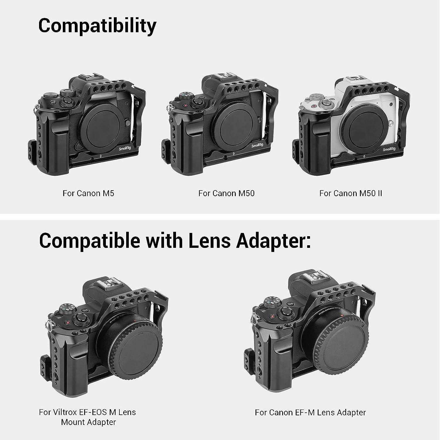 SmallRig M50 /M50 II /M5 Cage (Upgraded), Aluminum Alloy Video Film