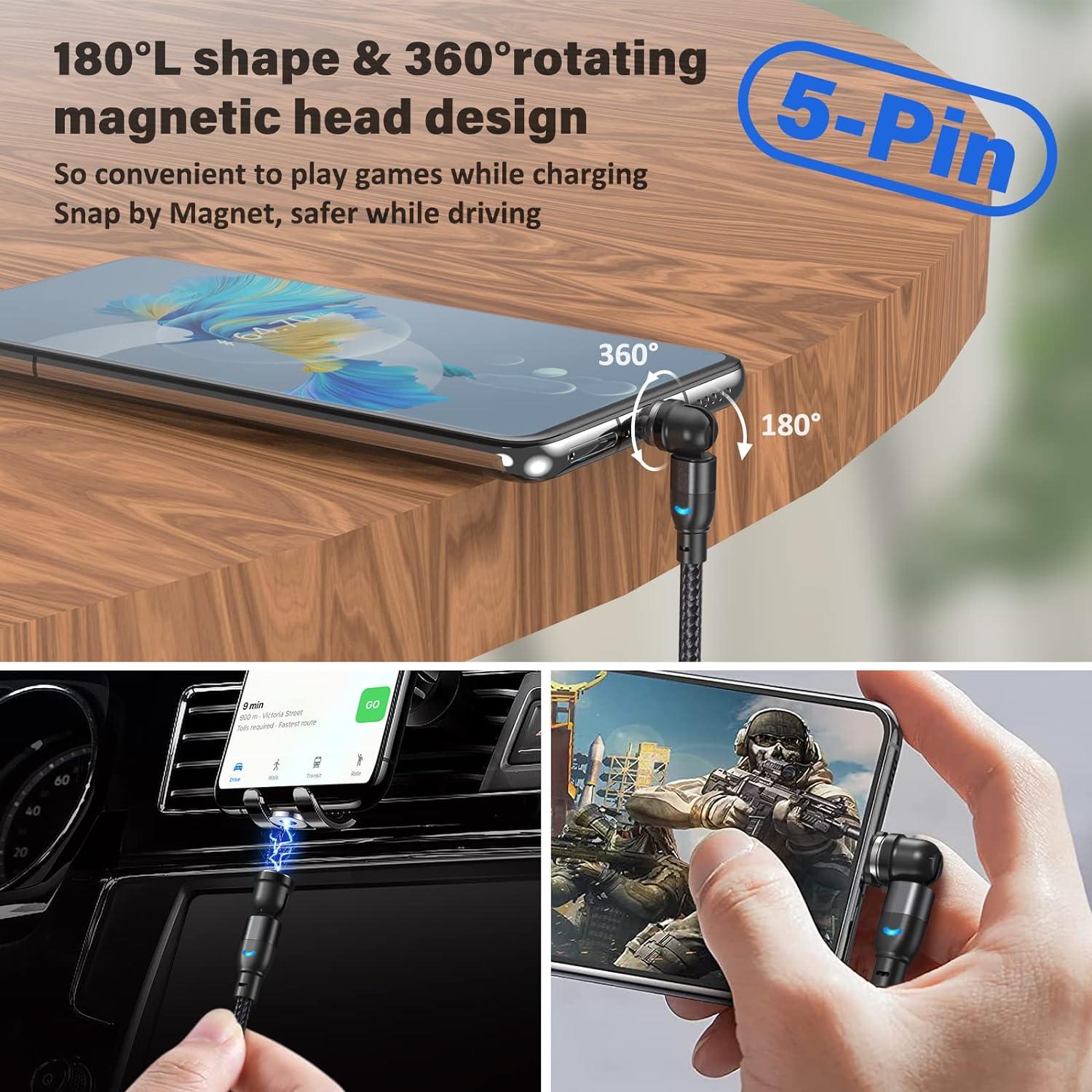 VAFOTON 3-in-1 Magnetic Charging Cable Pack