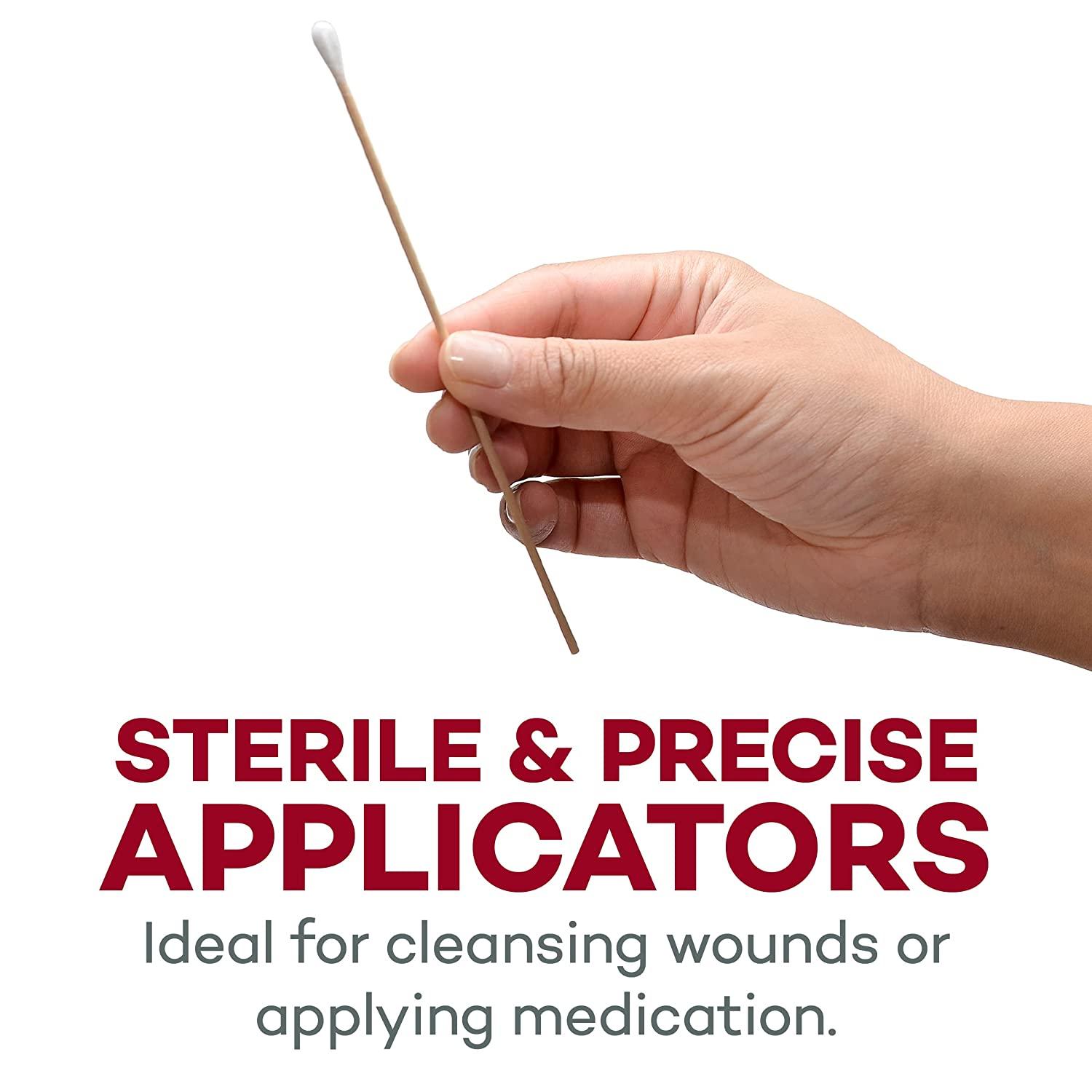 Dealmed 6" CottonTipped Wood Applicators 200 Sterile CottonTipped