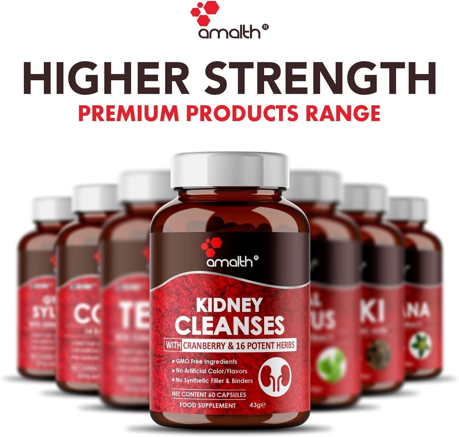 Kidney Cleanse Supplements Kidney Support Formula with Premium Cranberry Extract Healthy