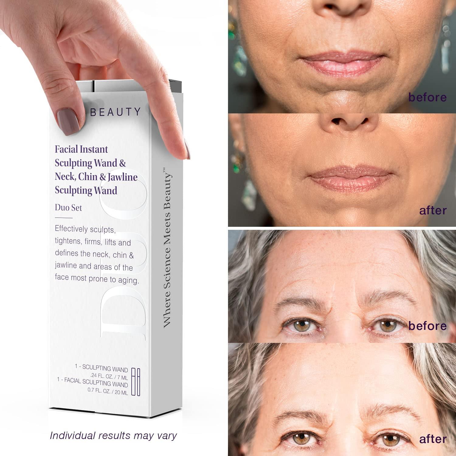 SBLA Beauty Facial & Neck Sculpting Wand Duo Set AntiAging Treatment