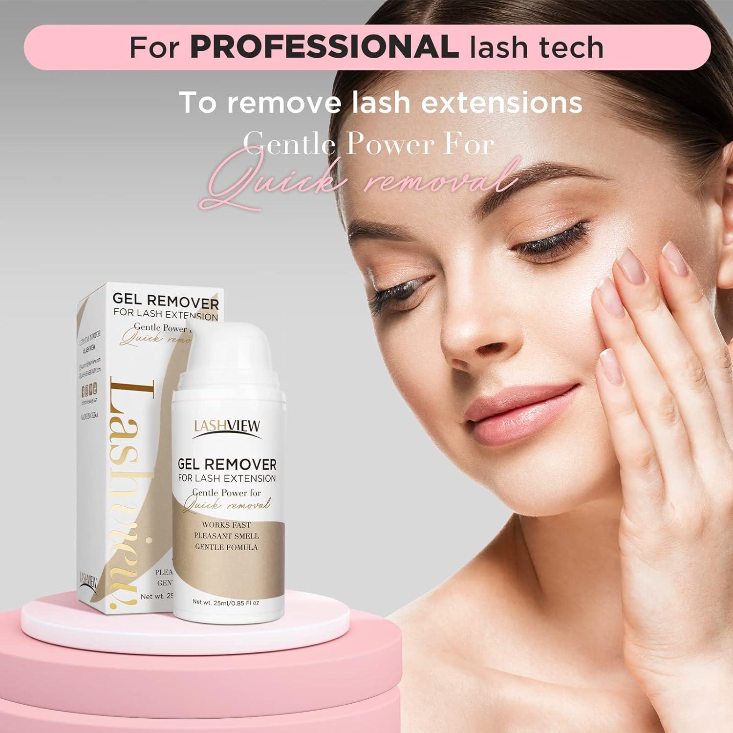 LASHVIEW Eyelash Extension Remover 0.84 Fl Oz/25ml Eyelash Remover for