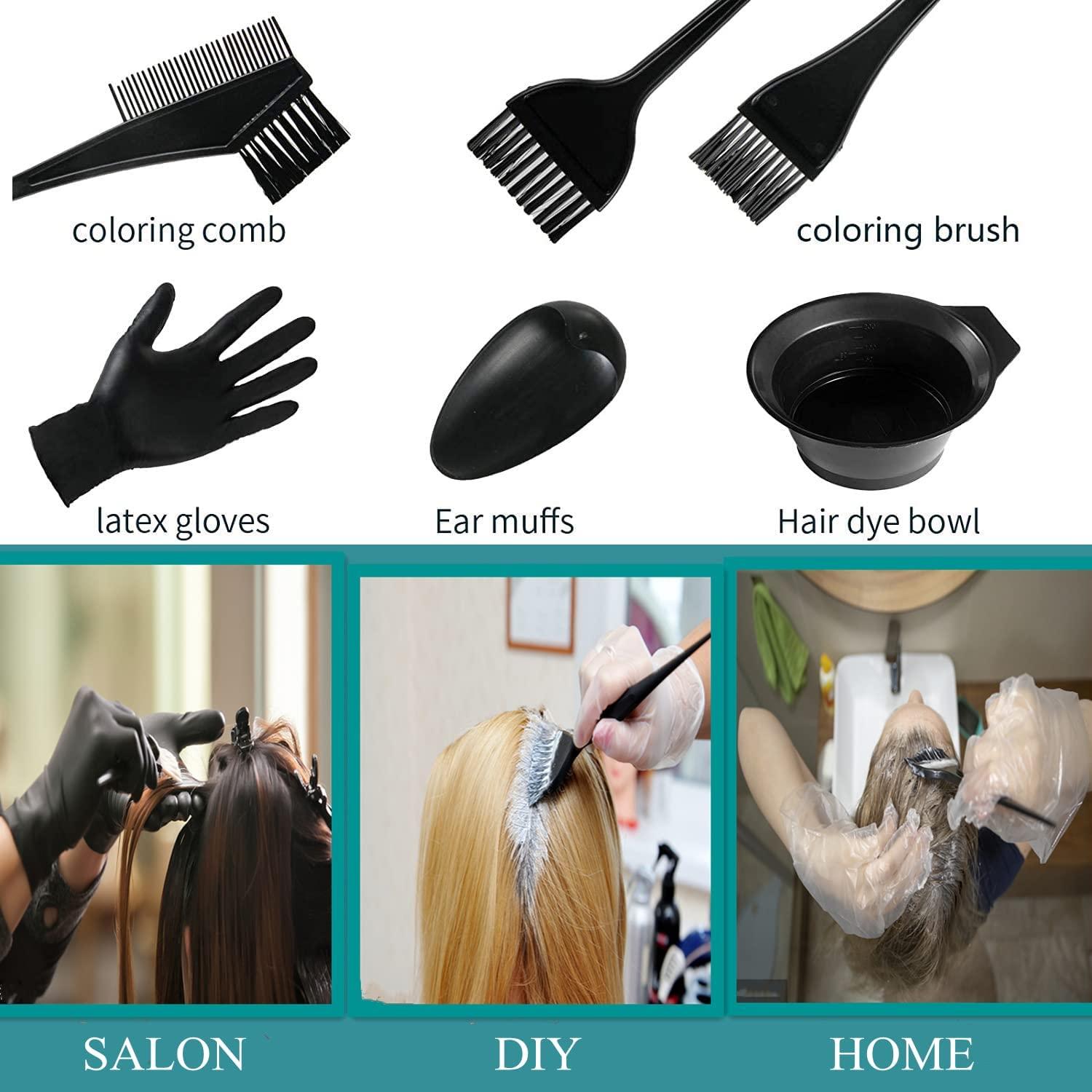 20 Pcs Hair Dye Brush and Bowl Set, Hair Dye Coloring Kit, Hair
