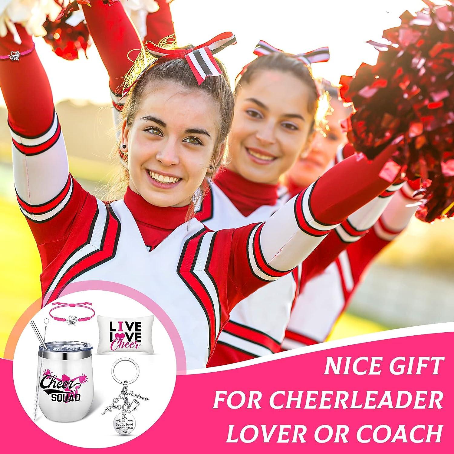 4 Pcs Cheerleader Gifts Set for Girls 12 oz Cheerleader 4 Pcs Cheerleader Gifts Set for Girls 12 oz Cheerleader