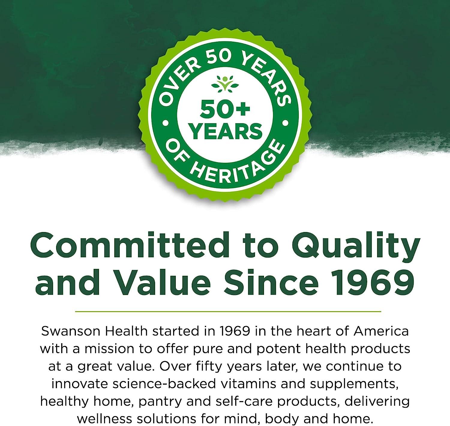 Swanson TriFiber Complex Digestive Health Supplement Made with