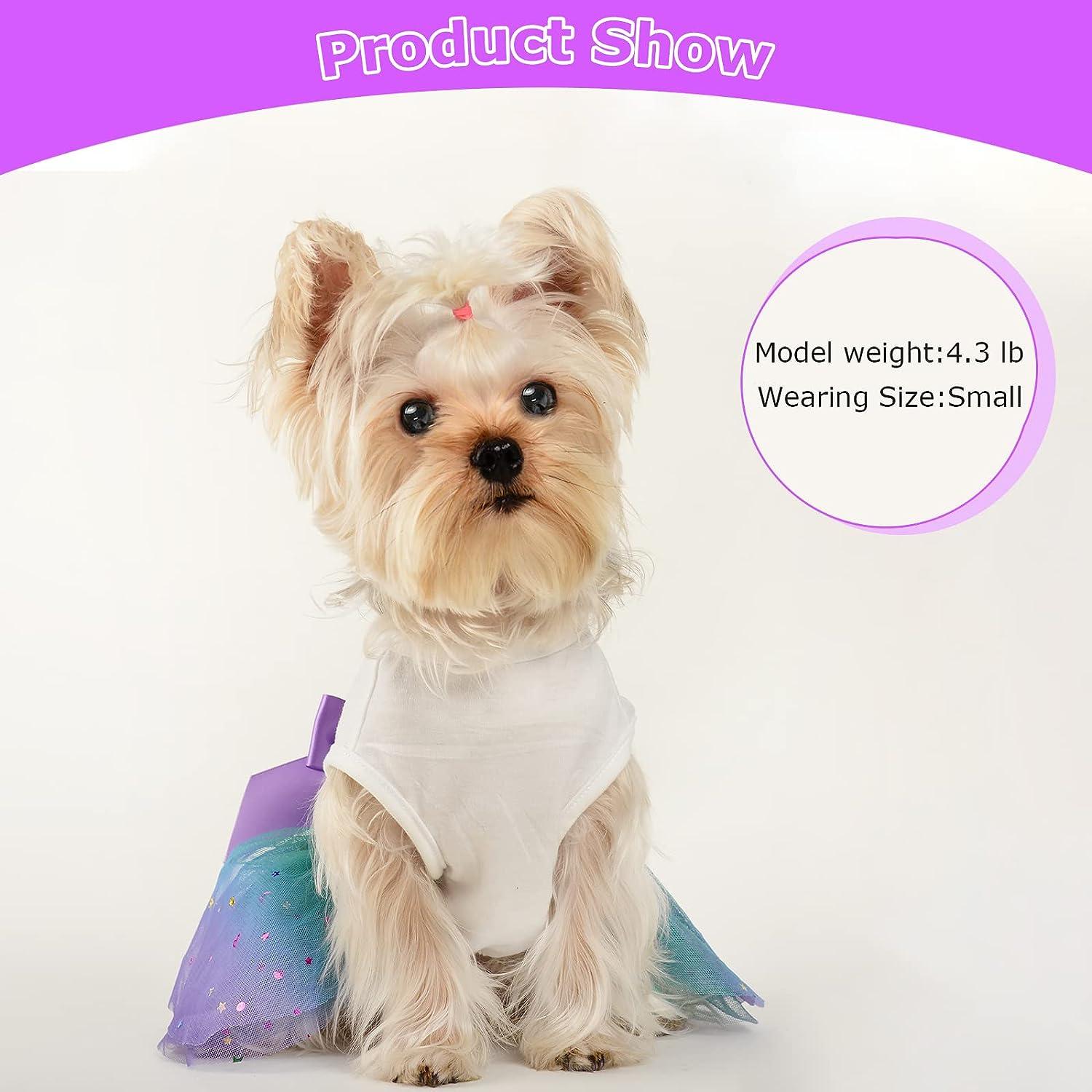 Small Dog Clothes Cute Mermaid Dog Dresses for Small Dogs, Puppy