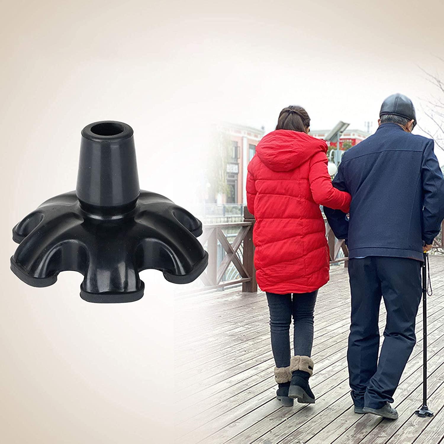 Walking Cane Tips 34 inch Heavy DutyQuad Cane Tips with 6 Support