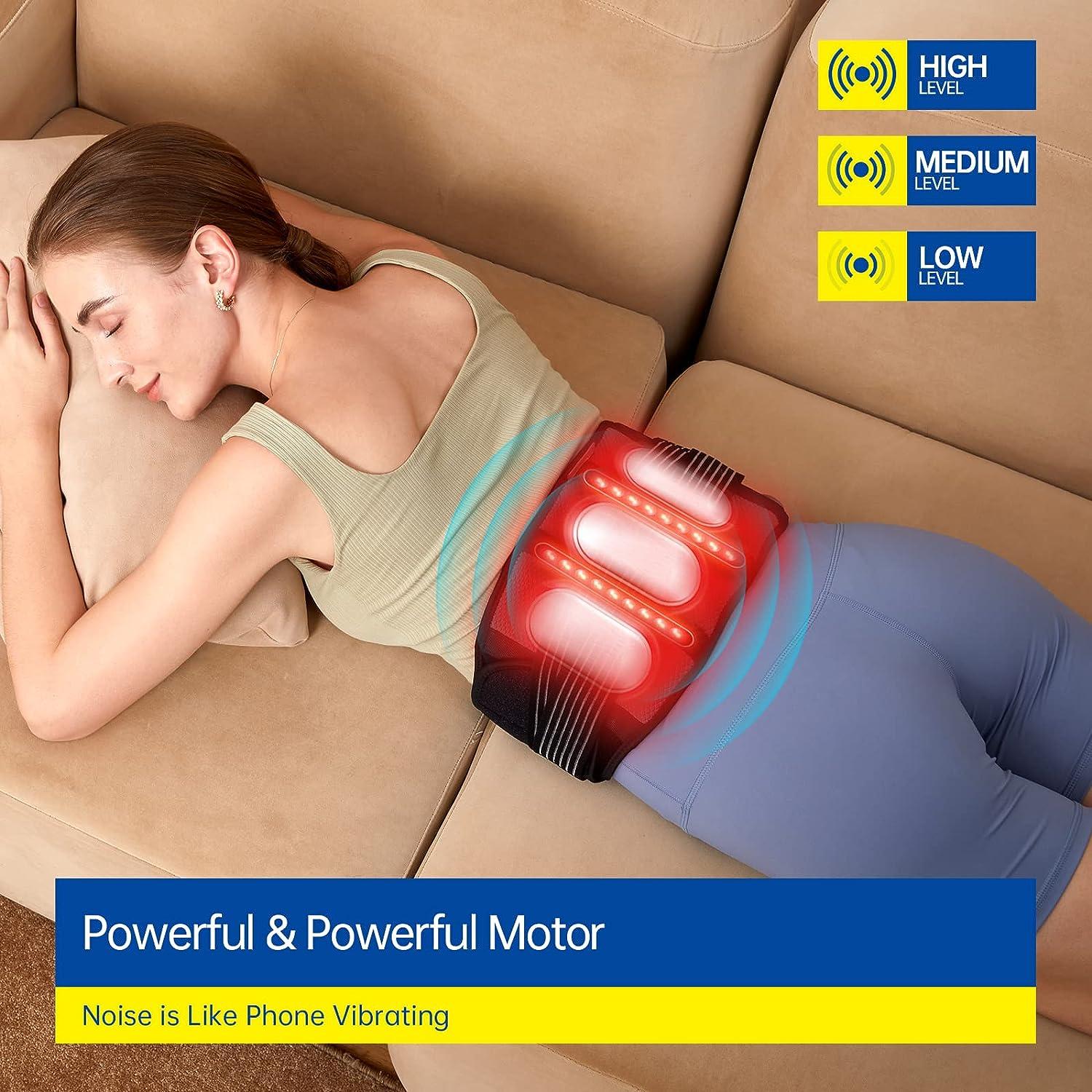 Weighted Heating Pad With 2 Massager, Electric Massaging 5lbs Heating Pad For Back Neck Shoulder With Massaging Vibration, 3 Heating Levels & 3 Massage Types, 12" X 24" | SHEIN A - View #2
