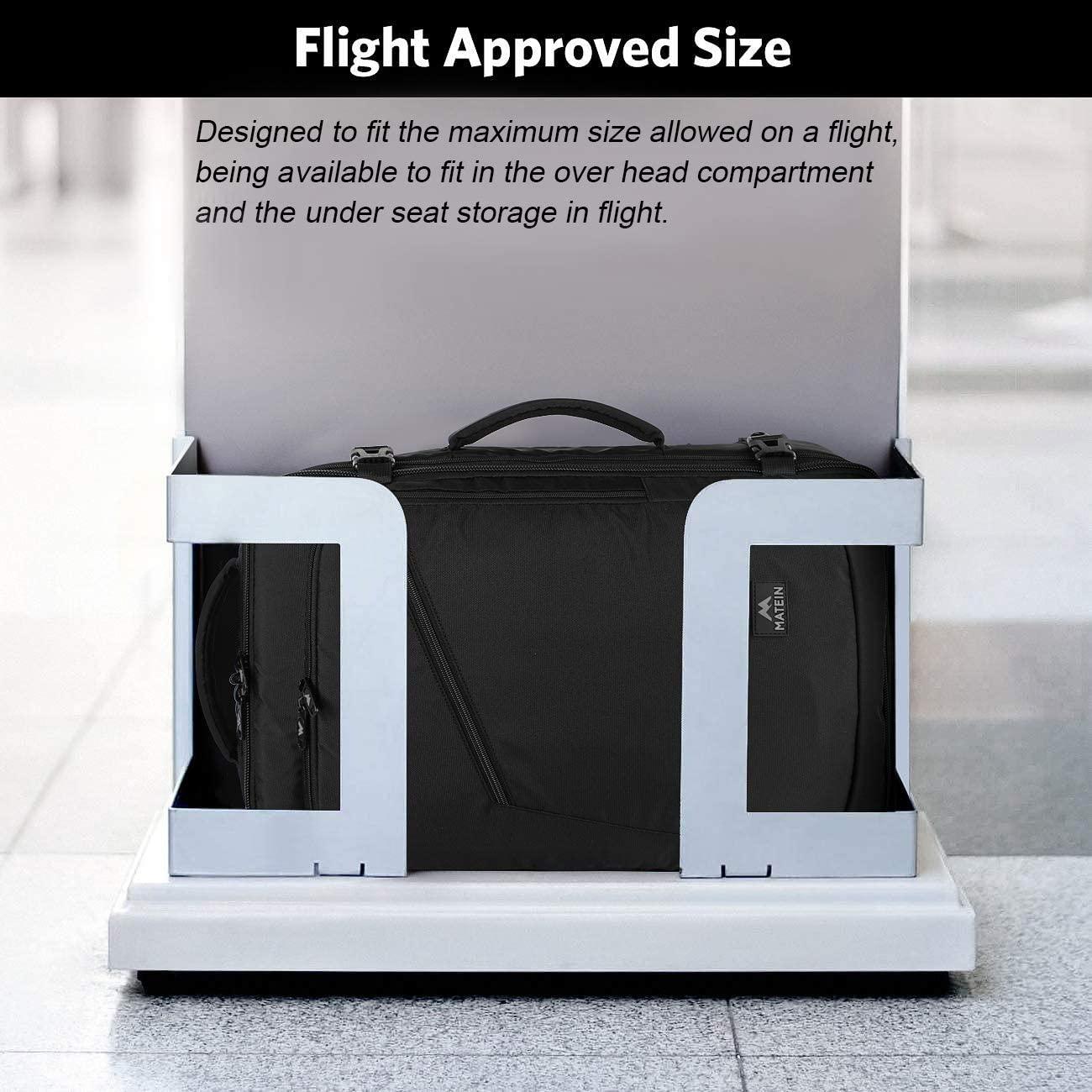 Matein Extra Large Carry on Backpack 40L - Water Resistant Weekender Bag  for Men and Women - Lightweight Airplane Approved Travel Backpack in Black  | Buy Now with Express International Delivery | GoSupps.com