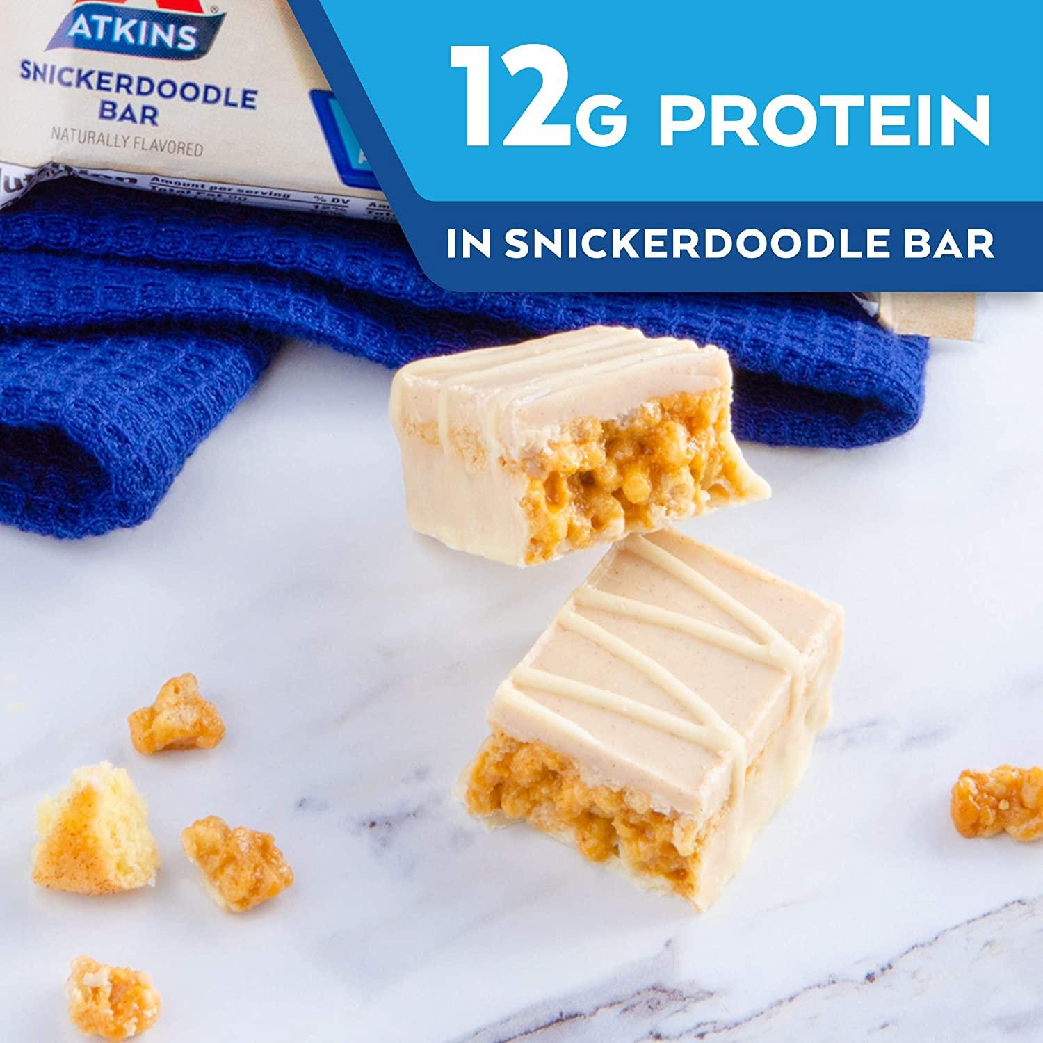 Atkins Snickerdoodle Snack Bar with Almond Butter Keto Friendly