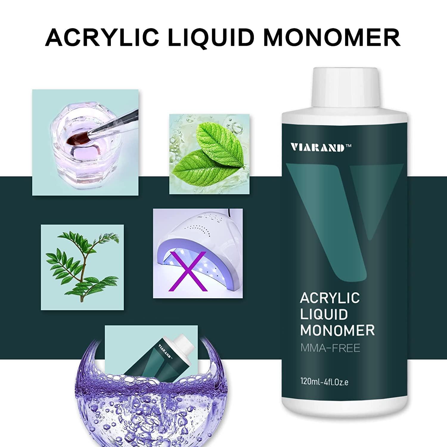 Viarand Monomer Acrylic Nail Liquid 12 Oz,Acrylic Liquid Monomer for