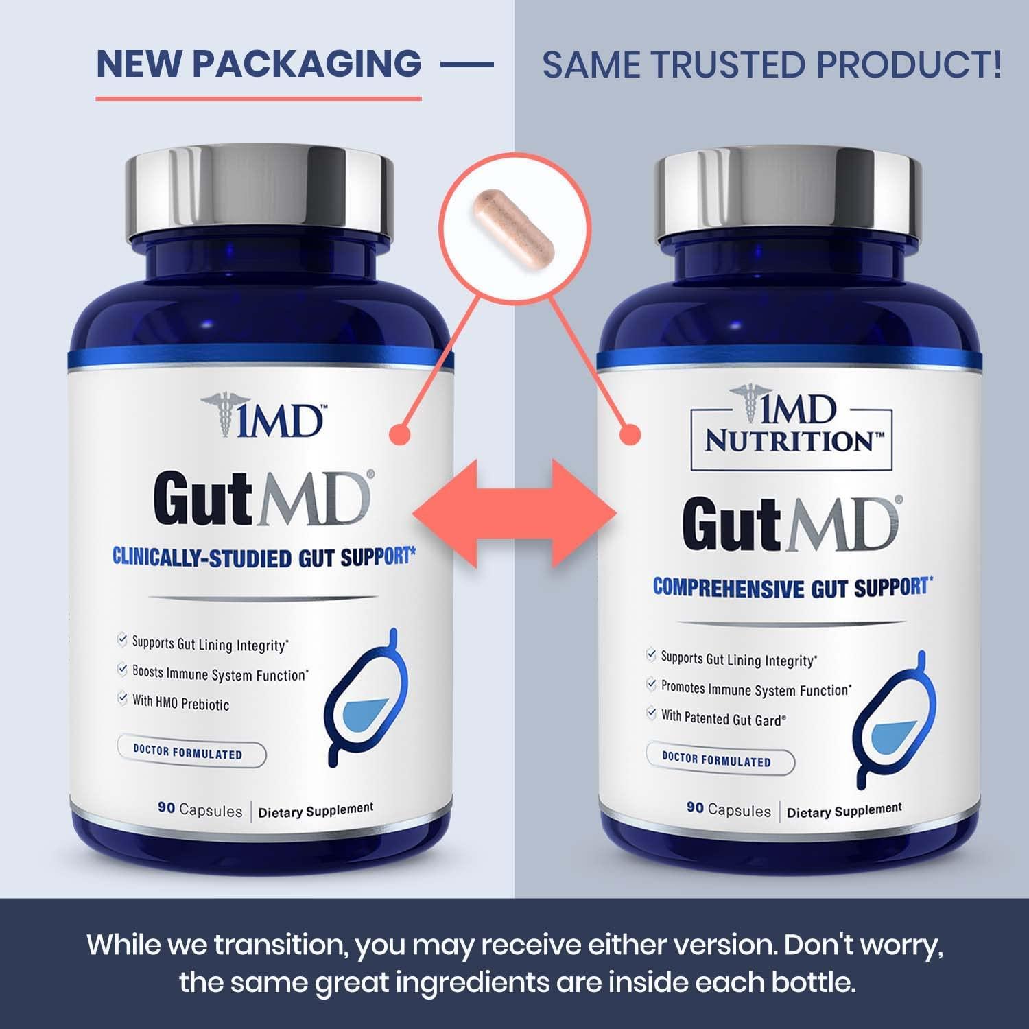 1MD Nutrition GutMD LGlutamine and Prebiotic for Gut Integrity