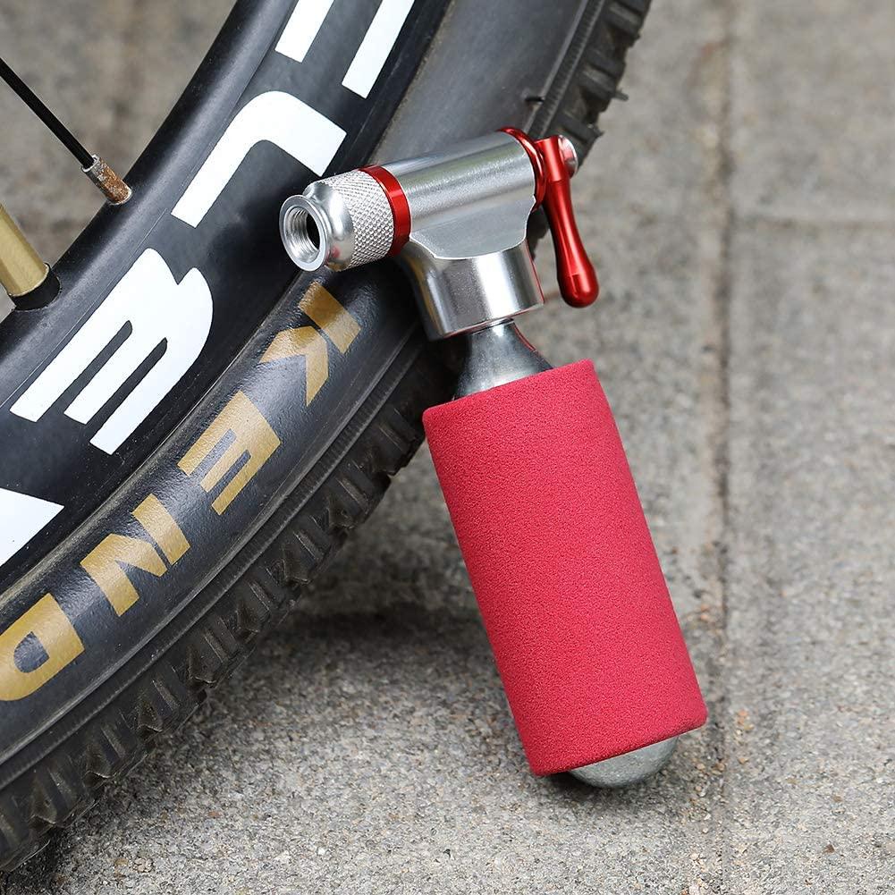 CO2 Bike Tire Inflator, Quick & Easy, Bicycle Tire Pump for Road and  Mountain with Insulated Sleeve, Fits Presta and Schrader Compatible, CO2  Bike Cartridges Not Included