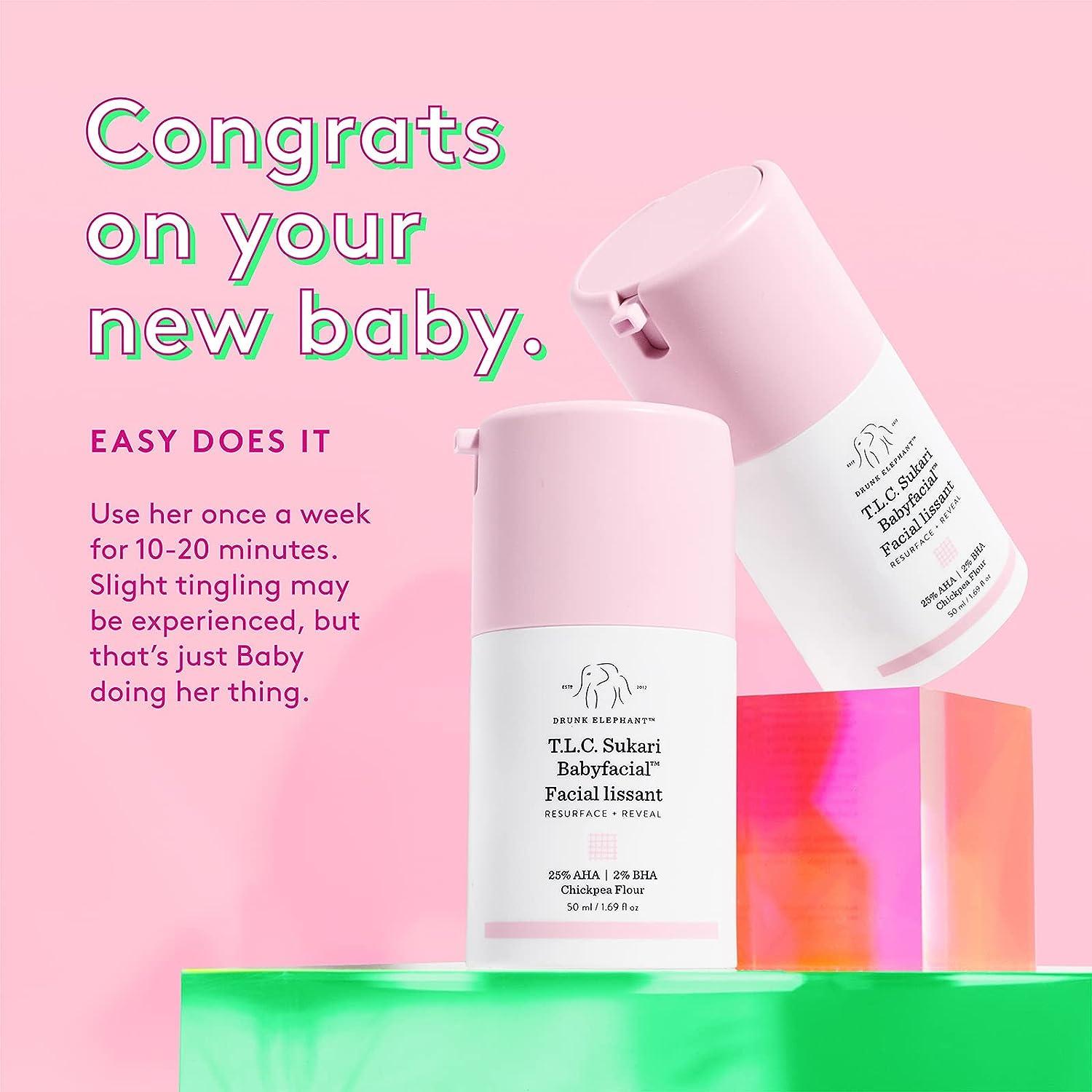 Drunk Elephant T.L.C. Sukari Babyfacial - AHA/BHA Face Mask for