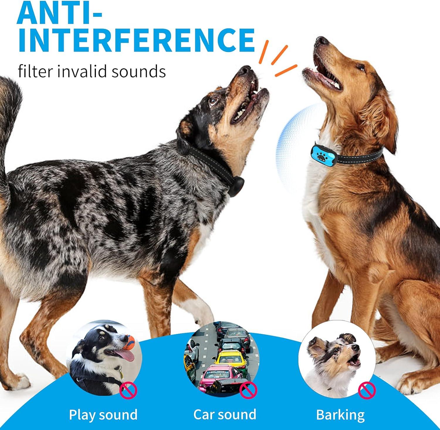 PET4PET Anti Barking Dog Training Collar - Adjustable Sensitivity Levels -  Beep Vibration - Waterproof | Buy Now with Express International Delivery |  GoSupps.com