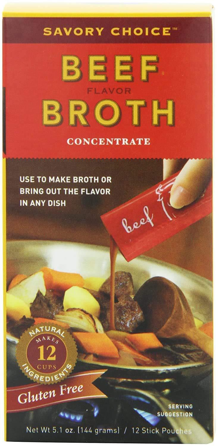 Savory Choice Variety Pack Chicken Broth Concentrate 5.1 oz, Beef