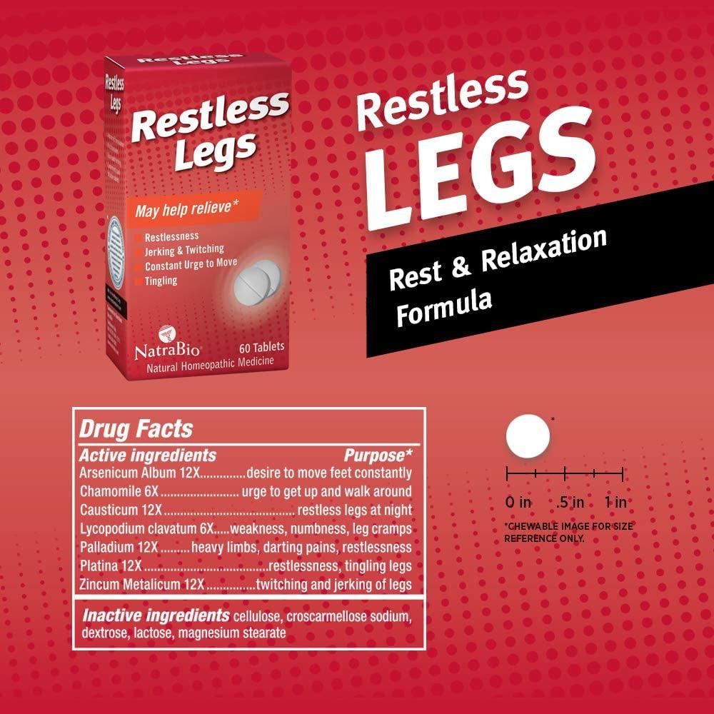 NatraBio Restless Legs 60 Tablets