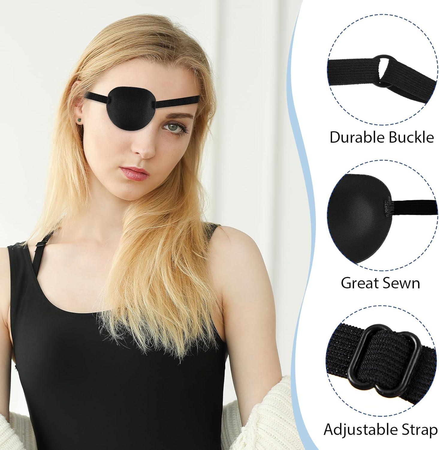 3D Adjustable Eye Patch for Adults & Kids - 2 Pcs Lazy Eye Cover