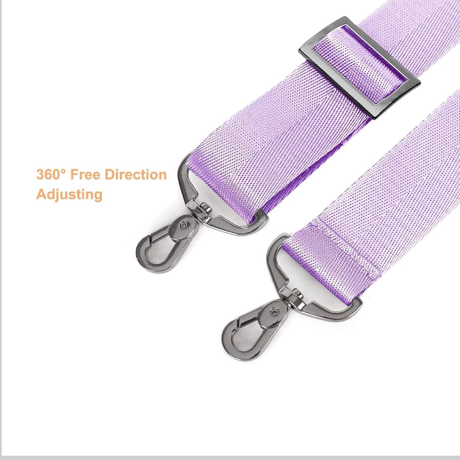 MOSISO 56 inch Shoulder Strap Adjustable Thick Soft Universal Replacement  Non-Slip Fit Padded with Metal Swivel Hooks for Laptop Shoulder Bag/Laptop  Messenger Bag/Crossbody Bag Purple